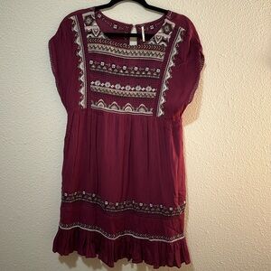 Free People boho Mini Dress